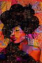 African Female Model With Afro Hairstyle - Editorial Glammer Fashion Edition by The Art Kroep thumbnail