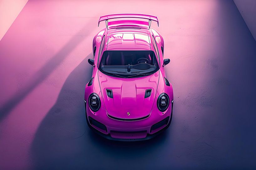 Rosa Porsche 911 GT3 von PixelPrestige