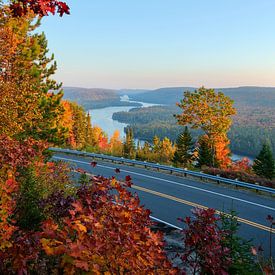 "Enchanting Evening Light: River landscape, La Mauricie National Park, Canada by Discover Dutch Nature