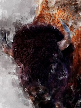 bison by Printed Artings