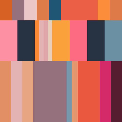 Moderne abstracte minimalistische geometrische kunst in heldere pastelkleuren IV