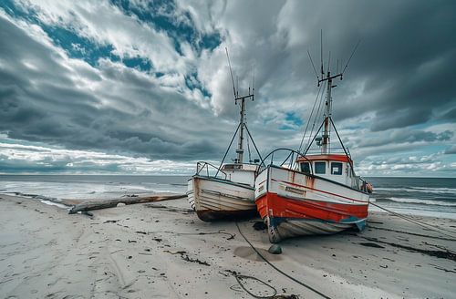 Verlaten boot, mysterieus water