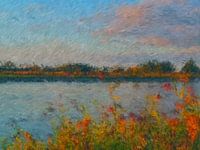 Impressionistisch natuur tafereel