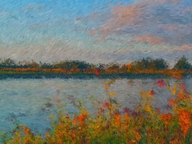 Impressionistisch natuur tafereel van Greta Lipman