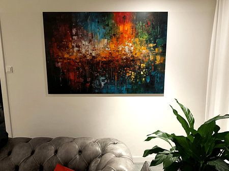 Colourful Cosmic Ballet AI Art Illustration