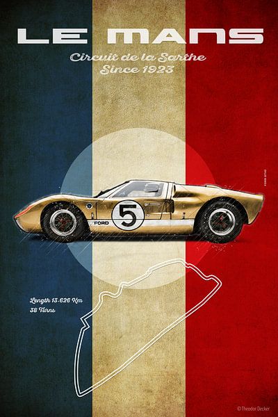 Le Mans Vintage GT40 von Theodor Decker