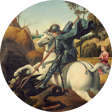 Raphael, Sint Joris en de Draak, 1506 van Atelier Liesjes