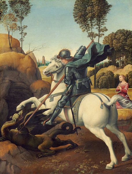 Raffael, Sankt Georg und der Drache, 1506 von Atelier Liesjes