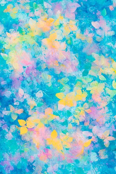 Colourful watercolour patterns - lively and cheerful by Poster Art Shop