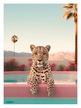 Palm Springs luipaard van Malou Studio