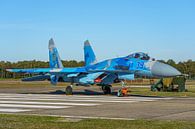 Sukhoi SU-27 van de Oekraïnse Luchtmacht. van Jaap van den Berg thumbnail