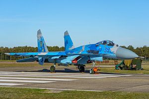 Sukhoi SU-27 der ukrainischen Luftstreitkräfte.
