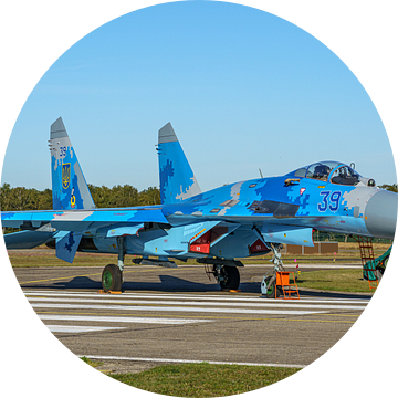 Sukhoi SU-27 van de Oekraïnse Luchtmacht. van Jaap van den Berg