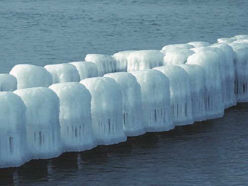 Ice-covered Groins