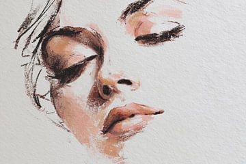 Abstraktes Porträt-Kunstwerk - Moderne Wanddekoration von SPEQ ART
