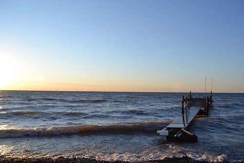 Aan de kustlijn van Lake Ontario.