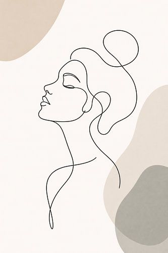 Silent Grace – Minimalist Female Portrait