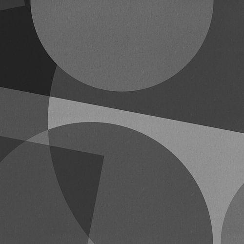 Modern abstract. Geometrische vormen in zwart en wit X