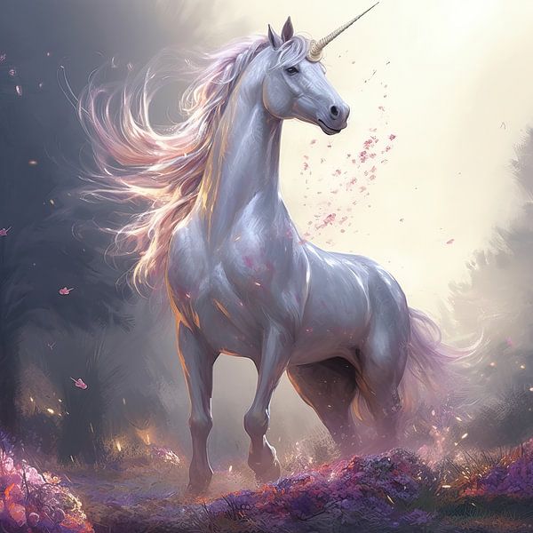 Peinture de licorne Licorne par Peintures accrocheuses