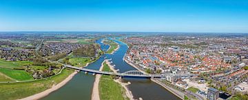 Deventer in den Niederlanden entlang des Flusses IJssel