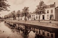 Vue de rue de cru dans la vieille ville Hanseatic Kampen par Sjoerd van der Wal Photographie Aperçu