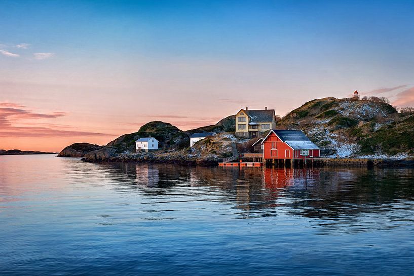 The fishing village of Morsundet on Harøya, Norway by qtx