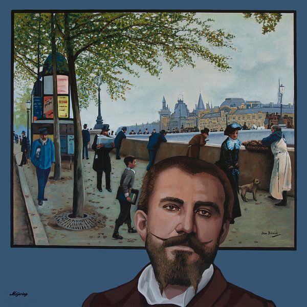 Jean Béraud Portret en Parijs Schilderij van Paul Meijering