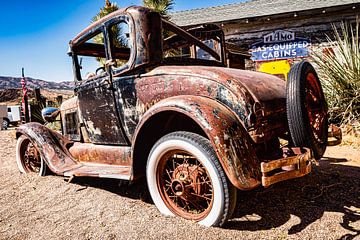 Vintage Ford Model T in Hackberry Arizona op Route 66 USA van Dieter Walther