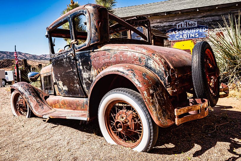 Vieille Ford Modèle T à Hackberry Arizona sur la Route 66 USA par Dieter Walther