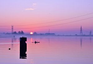 Canoéiste solitaire sur Merel Pape Photography