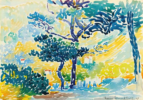 Henri-Edmond Cross - Provençaals landschap (1907)