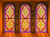 Church window of 'stained glass'.