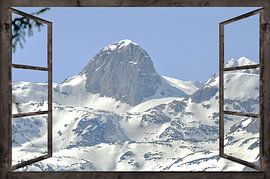 raam uitzicht - Reiteralm van Christine Nöhmeier