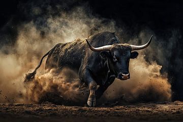 Wilde stier - dynamiek en kracht in beweging van MArt