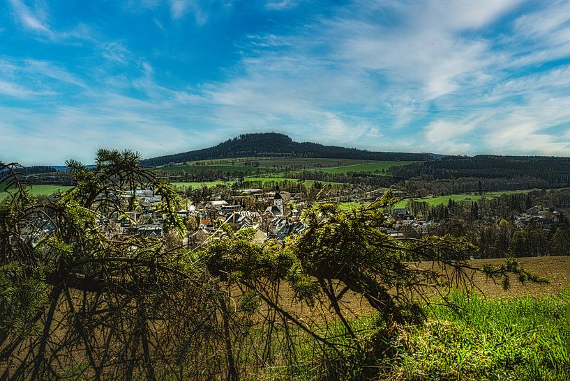 Landschap in het Erzgebergte van Johnny Flash
