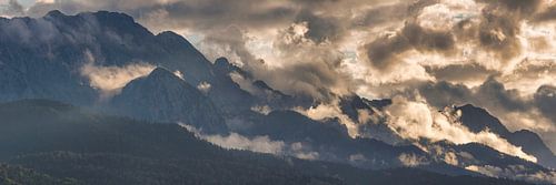 Zonsondergang, Wettersteinspitze