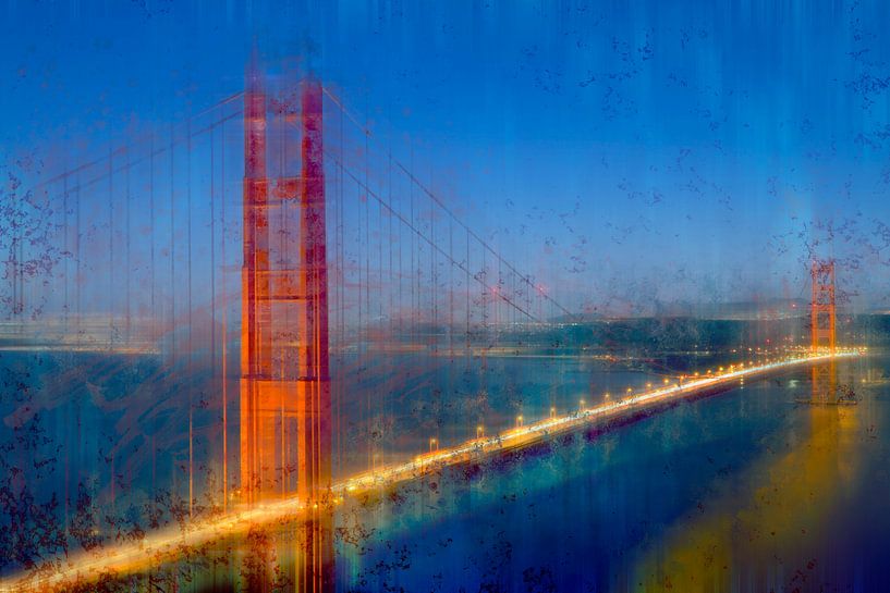 City-Art Golden Gate Bridge par Melanie Viola