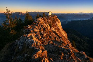 Laatste licht in de Beierse Alpen van Daniel Gastager