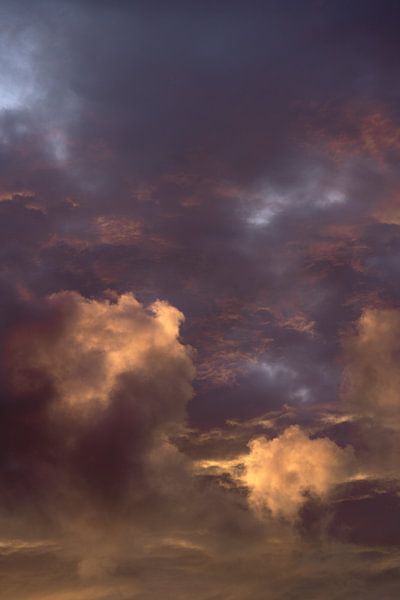 Sunset with clouds in the Netherlands by Jenine Blanchemanche