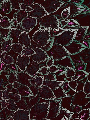 Maroon planten bladeren