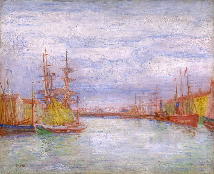 James Ensor. Der Hafen von Ostende von 1000 Schilderijen