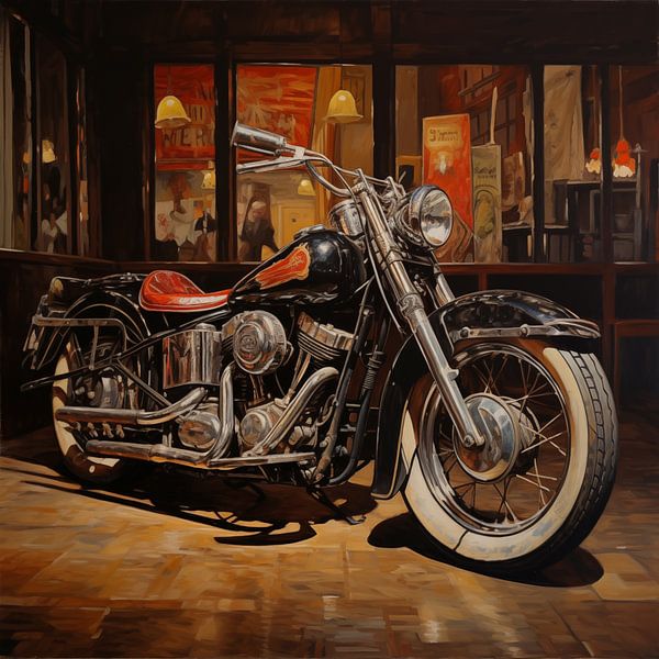Vintage motor klassiek van TheXclusive Art