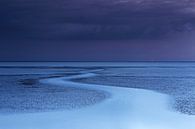 Blaue Stunde am Wattenmeer von Frank Herrmann Miniaturansicht