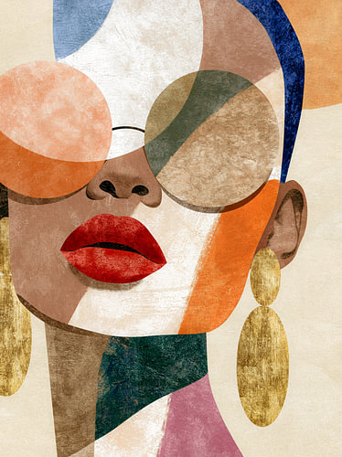 A World of Colour Behind Golden Glasses