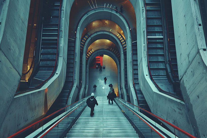 trappen in of rondom huis of gebouwen van Egon Zitter