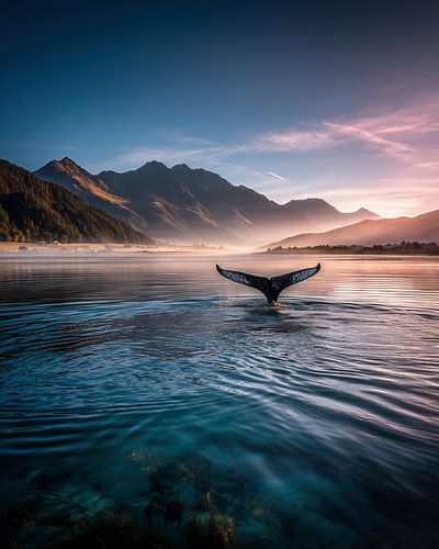 Whale watching in the morning