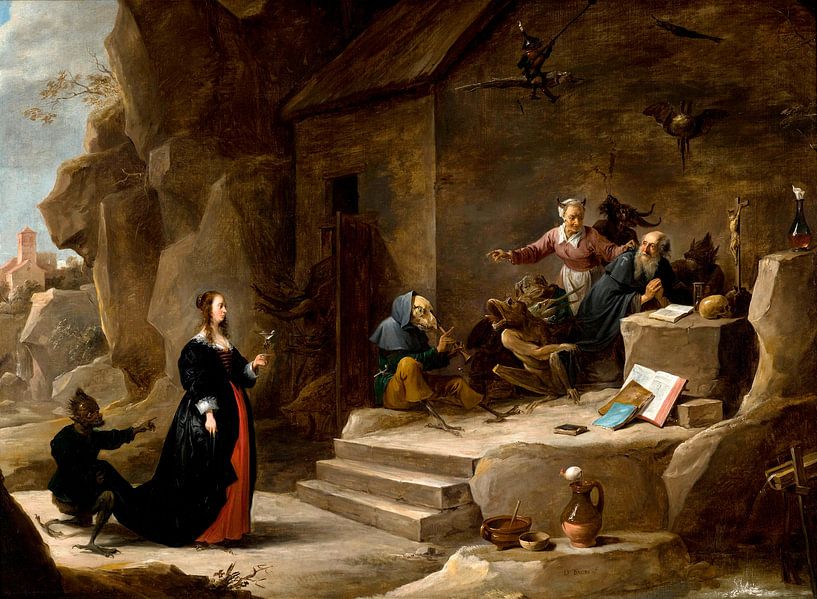 Die Versuchung des Heiligen Antonius, David Teniers II von Meisterhafte Meister