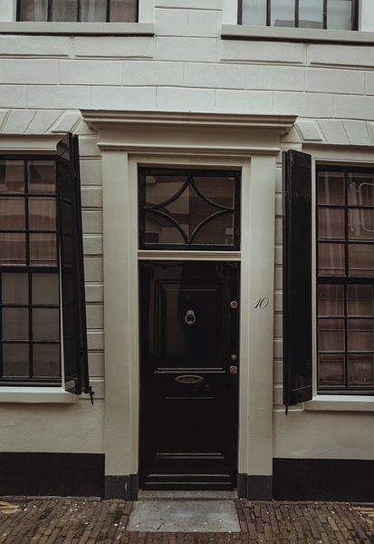 Die Eingangstür eines alten Hauses in Haarlem | Fine Art Photo Print | Niederlande, Europa von Sanne Dost