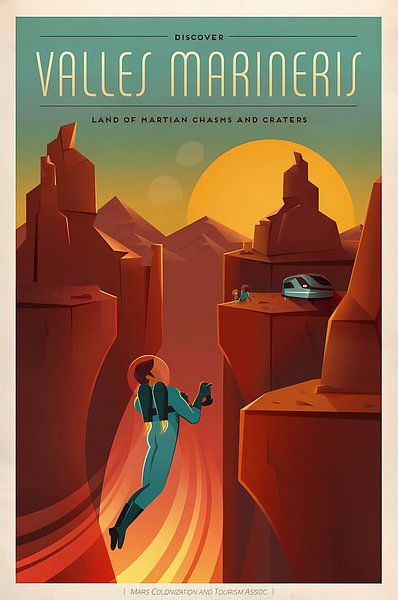 SpaceX Mars Colonization and Tourism Association Valles Marineris by Steven Kingsbury
