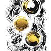 ABSTRACT ART Raving Circles by Melanie Viola